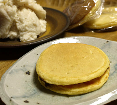 酒粕入りのパンケーキ